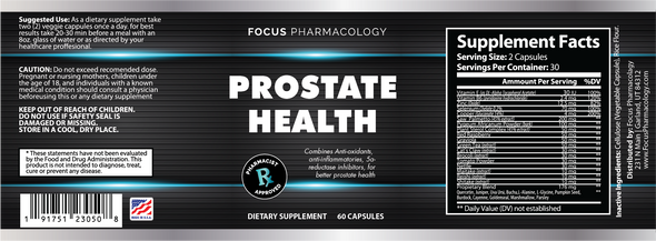 Focus Pharmacology Prostate Coming Soon