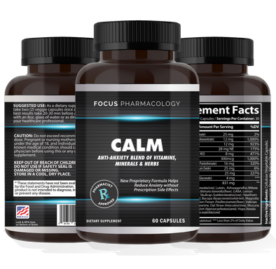 Focus Pharmacology CALM: A CBD Free Anxiety Formula