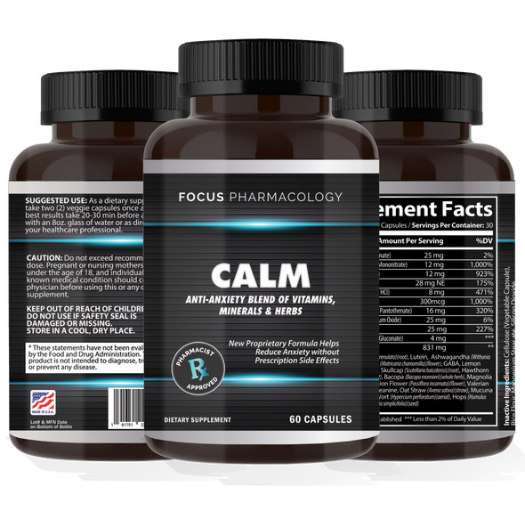 Focus Pharmacology CALM: A CBD Free Anxiety Formula