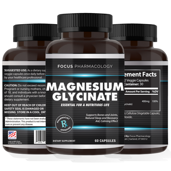 Focus Pharmacology Magnesium Glycinate 400 MG