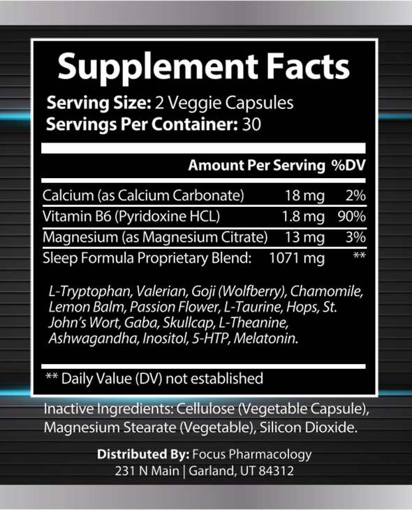 Focus Pharmacology Sleep Formula