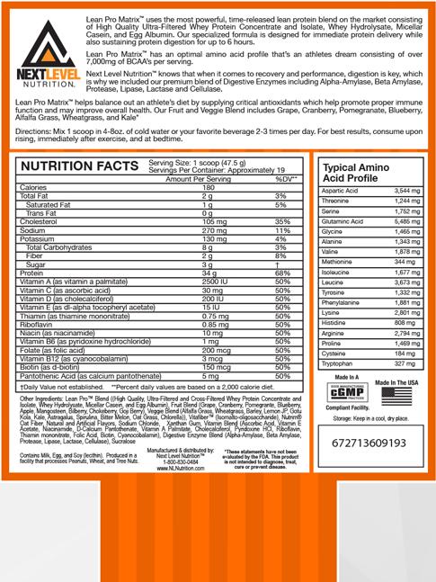 Lean Pro Matrix - 5LB - Discontinued