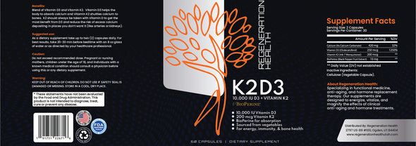 RegenNutrition 10,000 IU K2D3